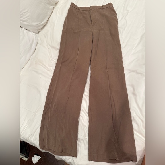 Reformation Pants - High waisted Reformation tencel wide leg pants size 6
